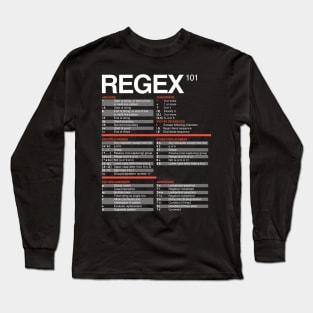 Regex Cheatsheet - Regular Expressions 101 - Computer Teacher Long Sleeve T-Shirt